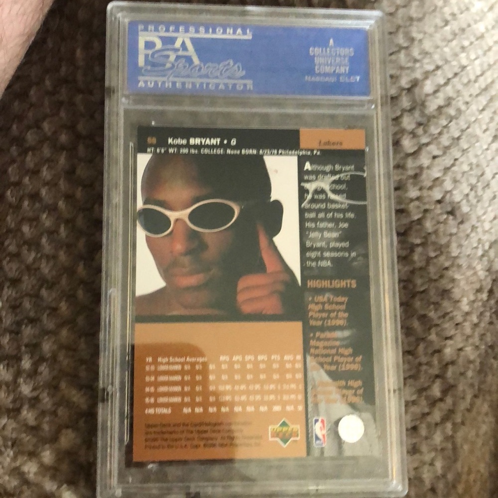 Kobe rookie card
